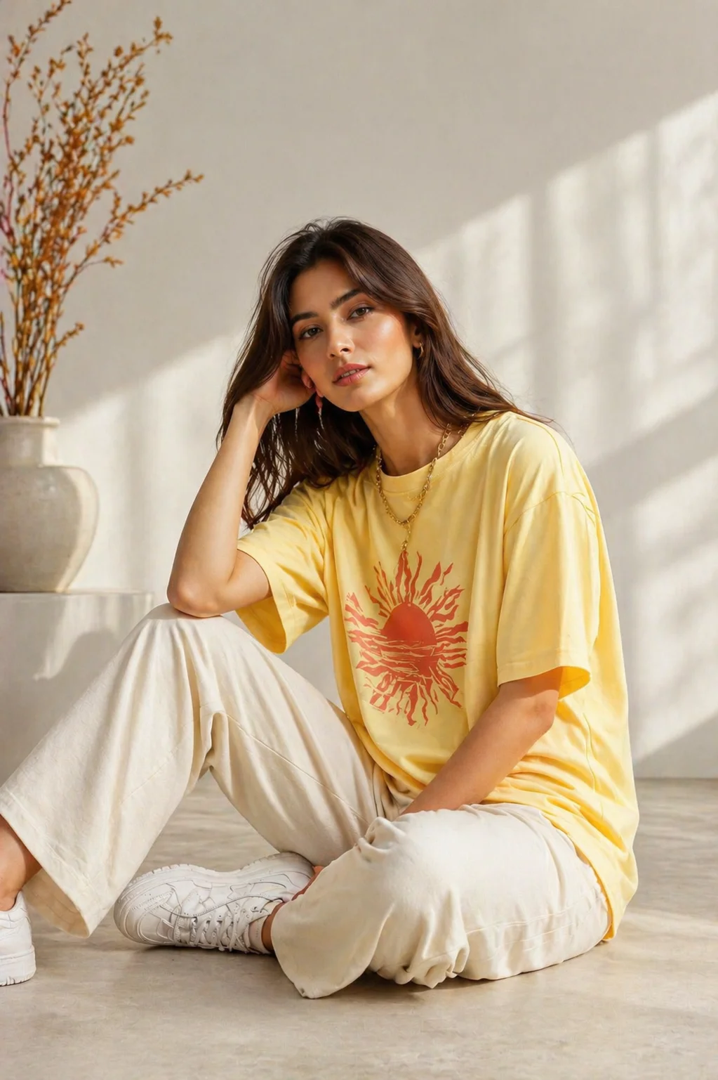 Oversized T-shirt with design